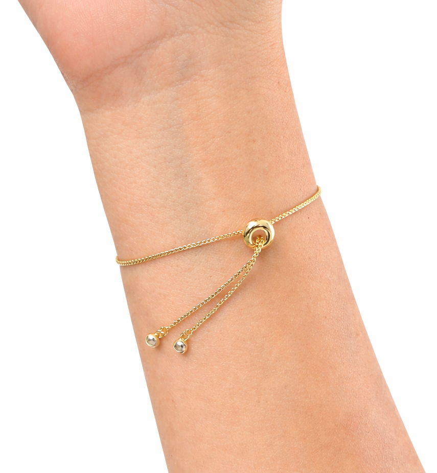 18k gold filled size adjustable