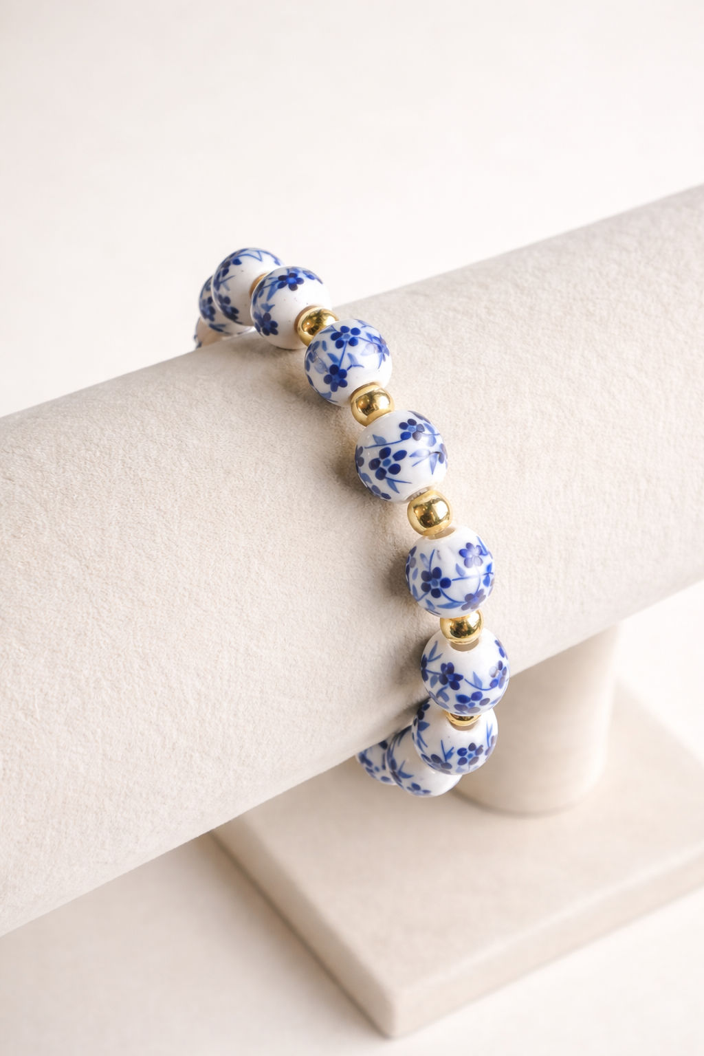 Porcelain Floral Design Bracelet