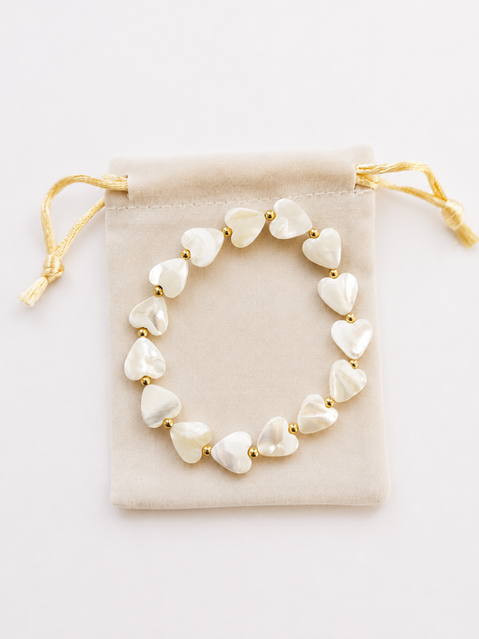 Pearl Heart Bracelet