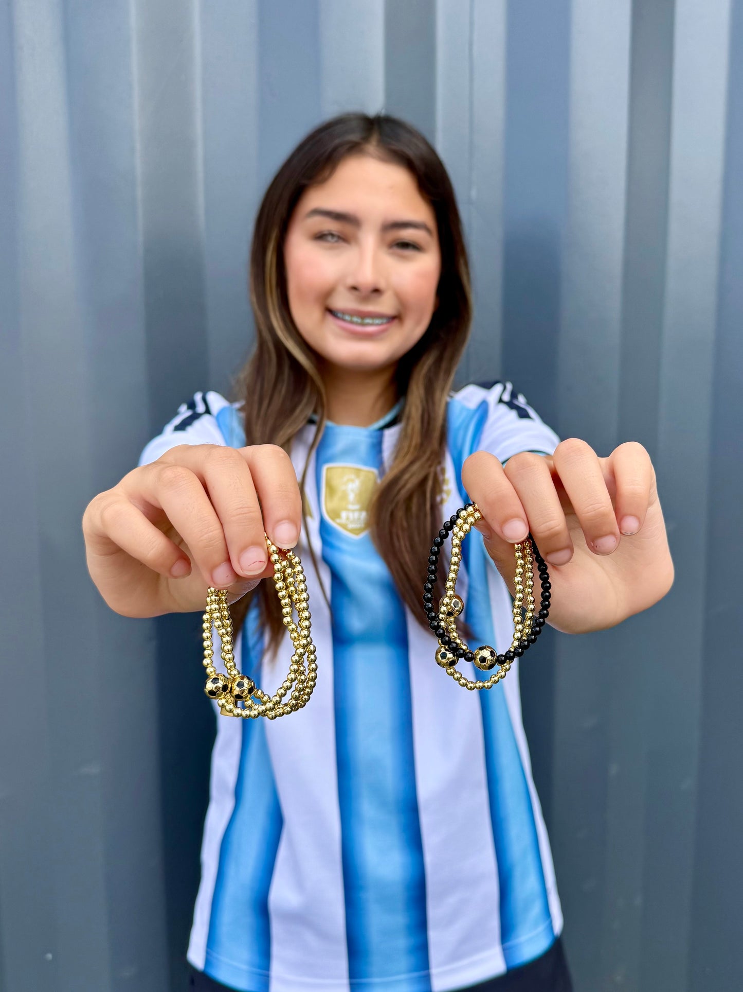 Gold Soccer Bracelet