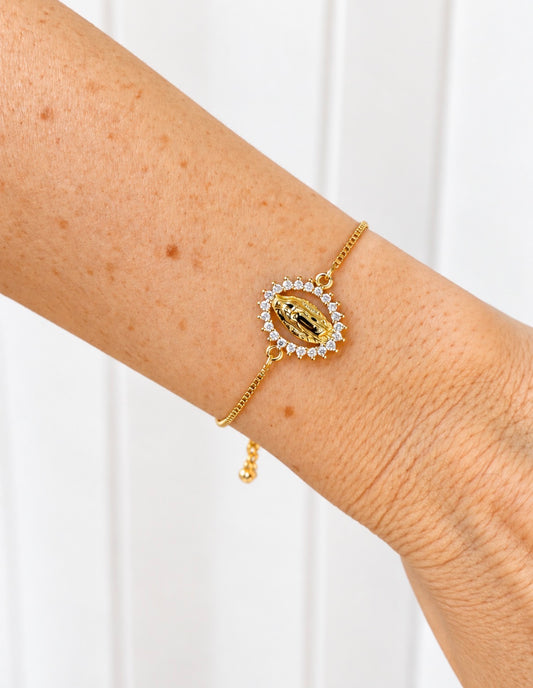 Timeless Virgin Mary Adjustable Bracelet