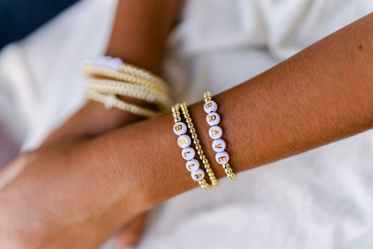 18k Gold 3 bracelet Stack