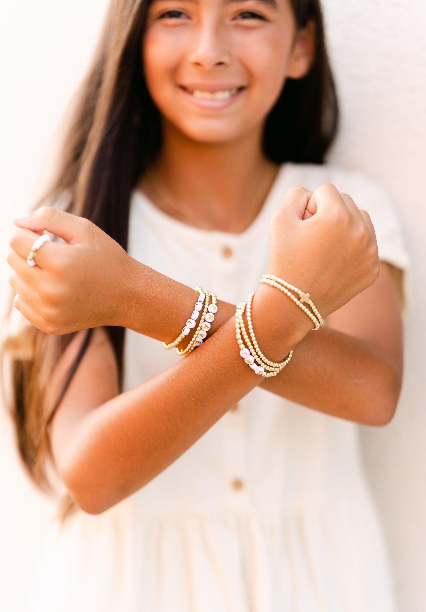 18k Gold beaded Filler Bracelet