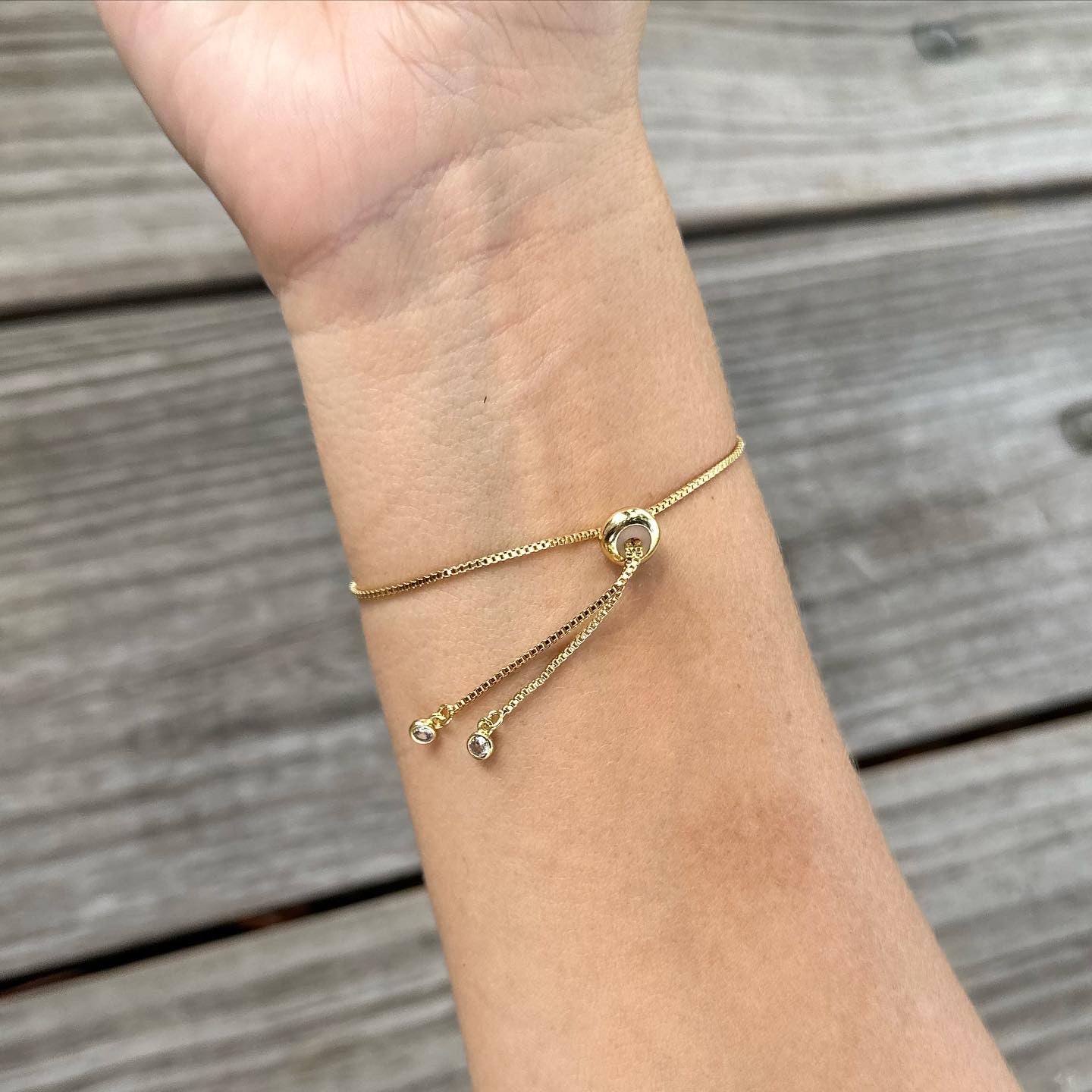 18k gold filled size adjustable