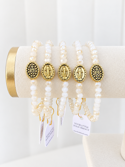 Miraculous Medal Stretchy Bracelet