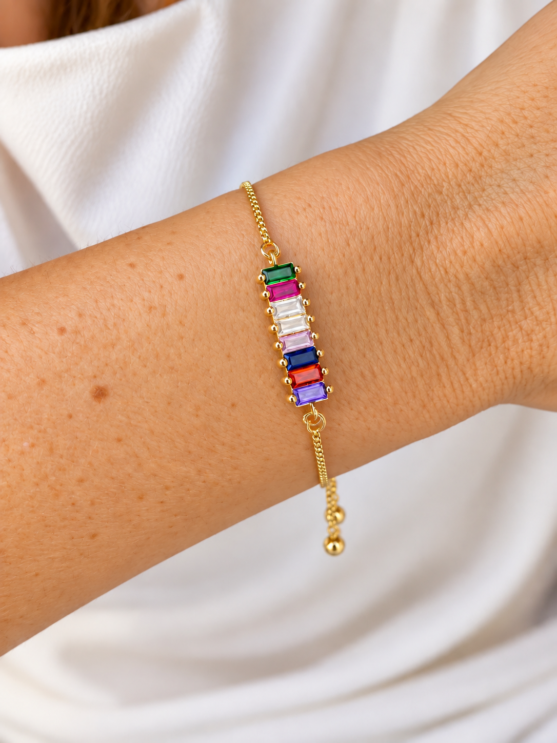 Colorful Baguette Bracelet