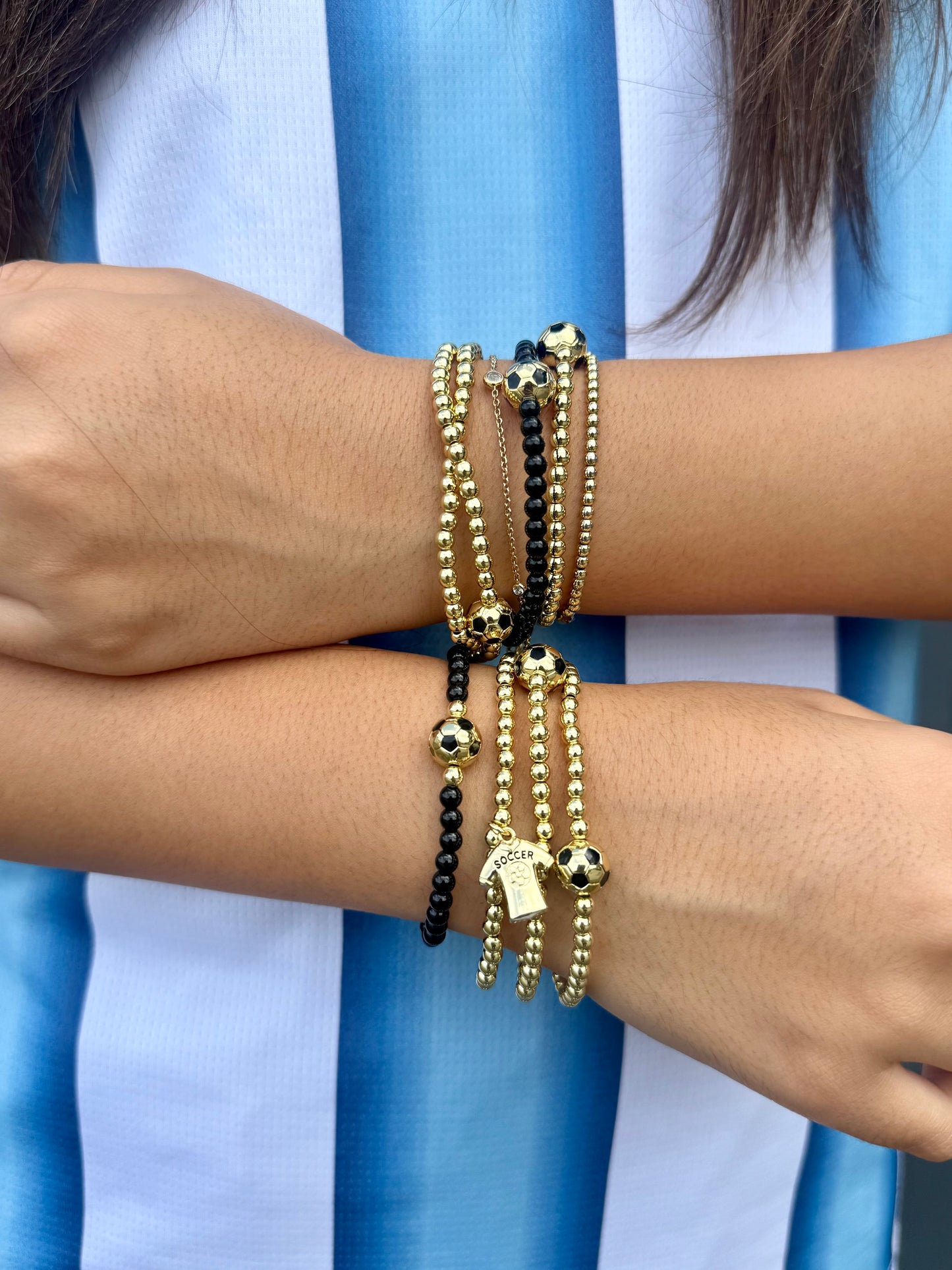 Gold Soccer Bracelet