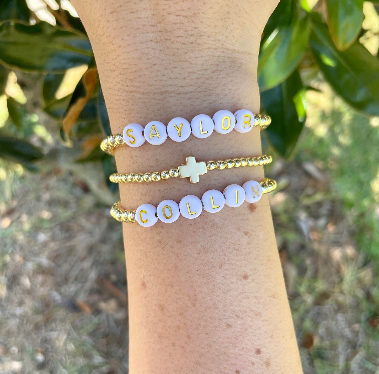 18k Gold 3 bracelet Stack